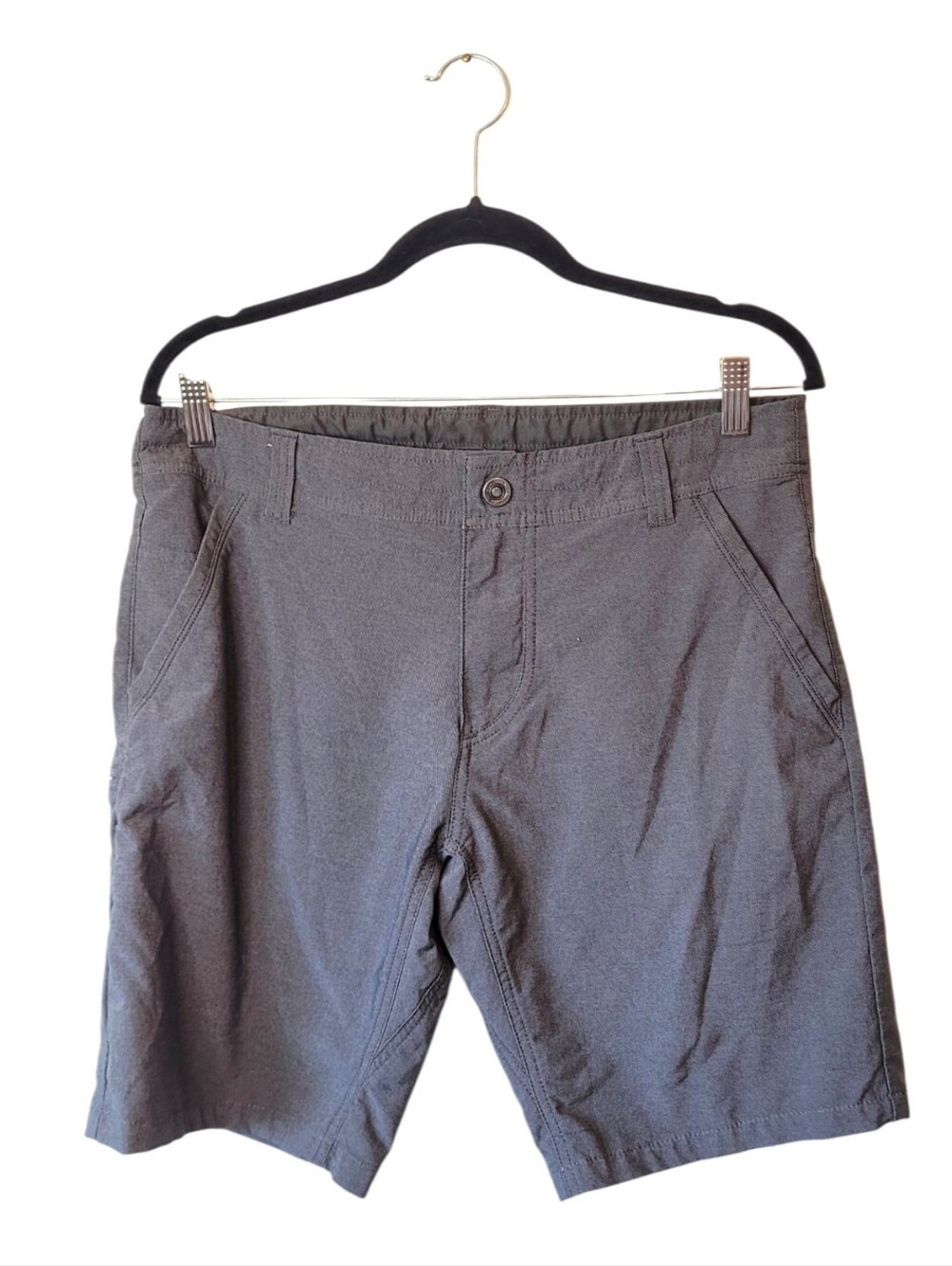 Kuhl Men's Charcoal Flat-Front Shorts Size 32
